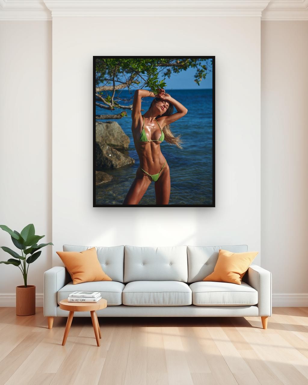 Sun-kissed by Soul in Prints framed in a room