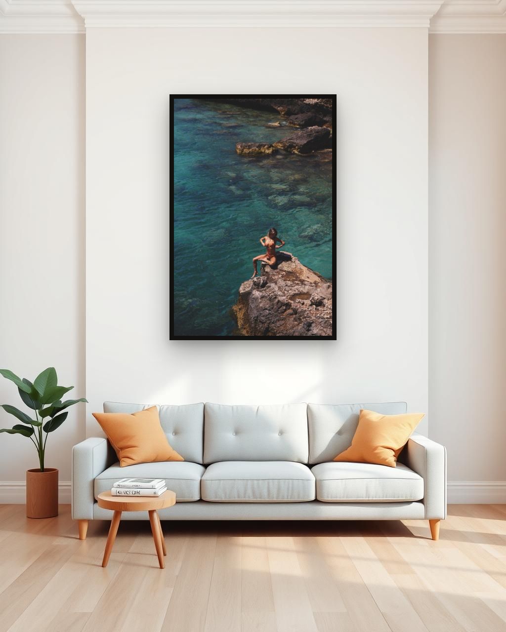 Tramontana by Soul in Prints framed in a room